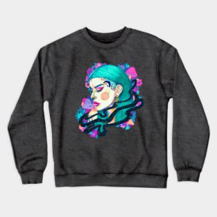 Soul Connection - Trippy Colorful Portrait Crewneck Sweatshirt